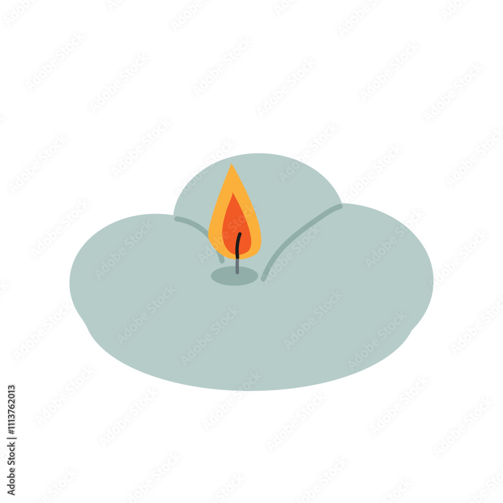 Icon scented candle. Cozy aromatic candle. Aromatherapy and relaxation. Hand drawn flat vector illustration isolate on white .Trendy candle. Modern scented cozy hygge candle for home interior decor. Icon scented candle. Cozy aromatic candle. Aromatherapy and relaxation. Hand drawn flat vector illustration isolate on white .Trendy candle. Modern scented cozy hygge candle for home interior decor.