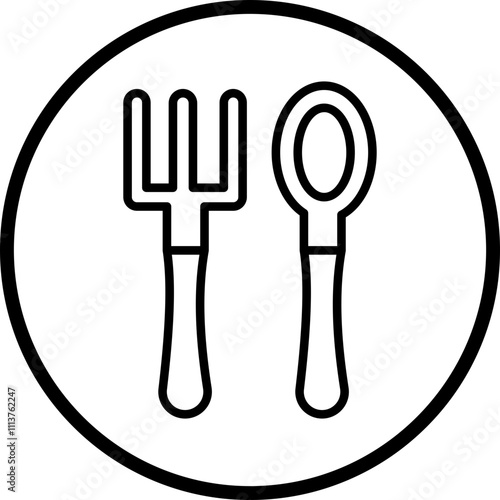 Baby Crockery Icon Style