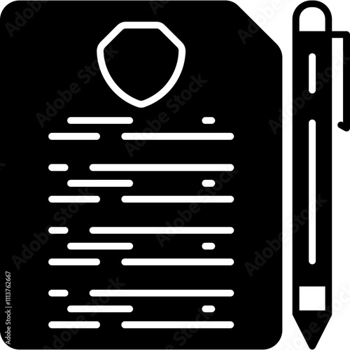 Insurance Contract Icon