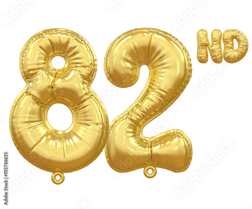 82nd Anniversary Gold Balloon photo