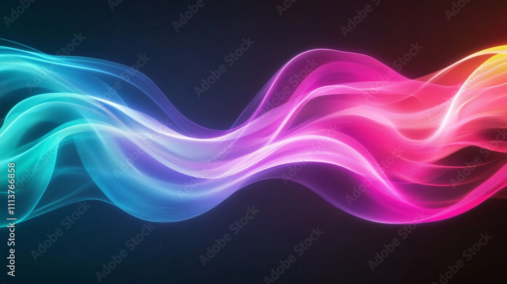 Abstract Colorful Wave Background Vibrant Flowing Lines Abstract Colorful Wave Background Vibrant Flowing Lines