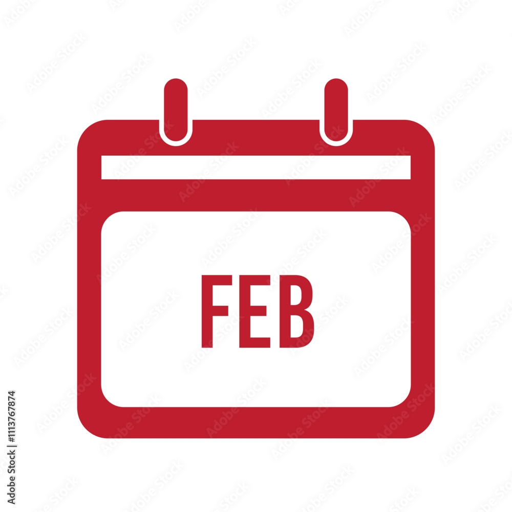 Month icon on white background, eps10 Month icon on white background, eps10