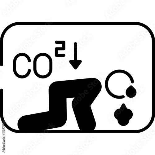 Oxygen Deficiency Icon