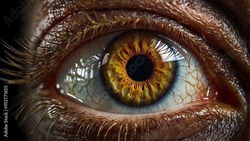 close_up_of_human_eye_on_black_backgroundiris,generative ai