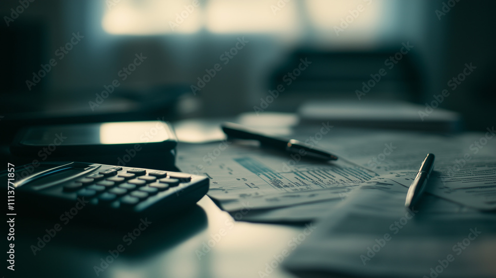 Medical bills paperwork scattered on a desk, symbolizing the financial burden and administrative challenges faced by patients and healthcare providers in managing medical expenses.