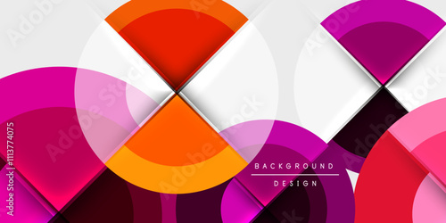 Target circle geometric abstract shapes. Vector Illustration For Wallpaper, Banner, Background, Card, Book Illustration, landing page