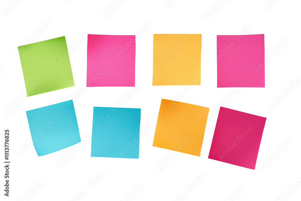 Vibrant Colorful Sticky Notes