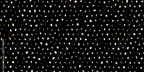 Abstract dots in the shape of is simply designed on this modern black background.