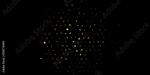 Abstract dots in the shape of is simply designed on this modern black background.