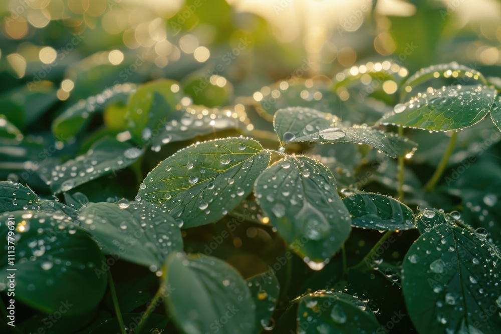 Morning dew on leaves in nature selective focus. Morning dew on leaves in nature selective focus.