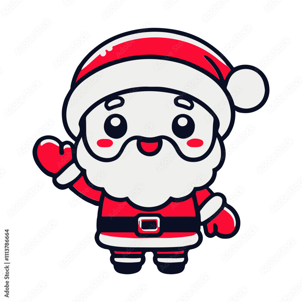 Cute Santa Claus mascot vector cartoon illustration
Cute Santa Claus mascot vector cartoon illustration