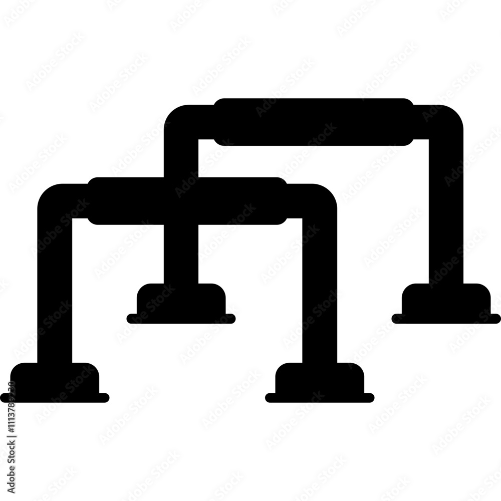 Parallette Bars Icon Parallette Bars Icon