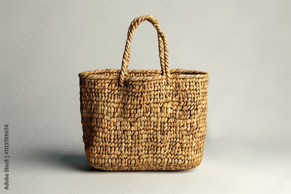 Straw bag on a white background Straw bag on a white background Straw bag on a white background Straw bag on a white background