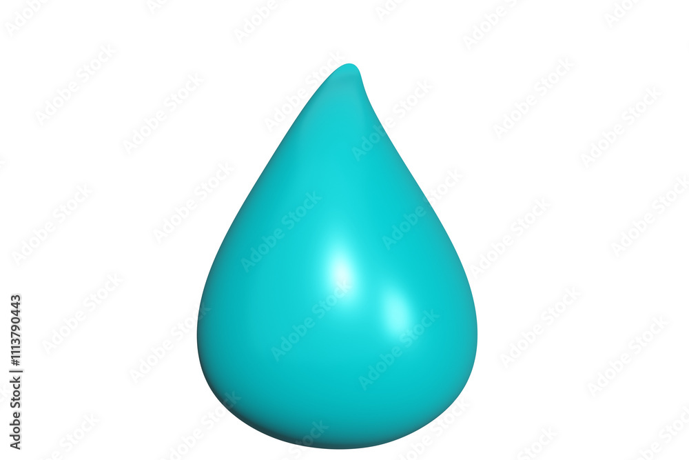 blue water drop 3d render, aqua blue water drop 3d render, aqua