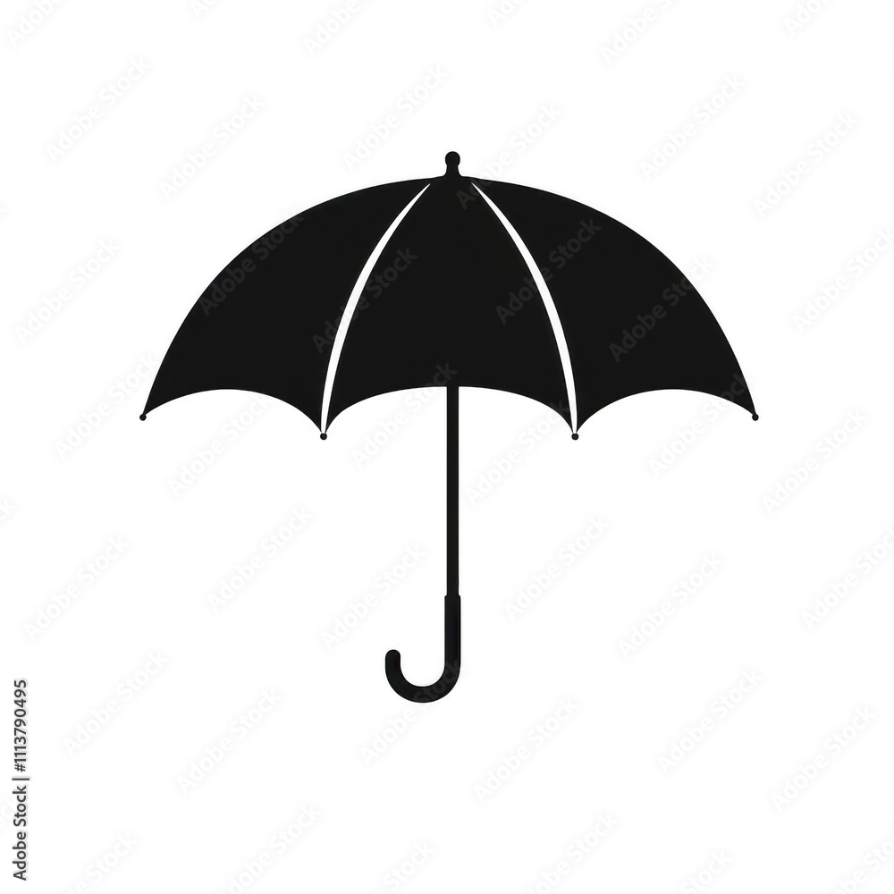 Black icon of Umbrella icon png Minimalist flat icon, vector logo style sign clipart on a transparent background Black icon of Umbrella icon png Minimalist flat icon, vector logo style sign clipart on a transparent background