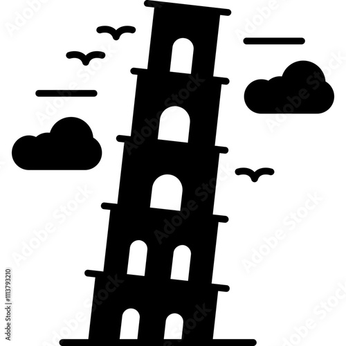 Leaning Tower of Pisa Icon