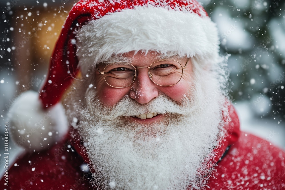 portrait of happy smiling santa claus portrait of happy smiling santa claus