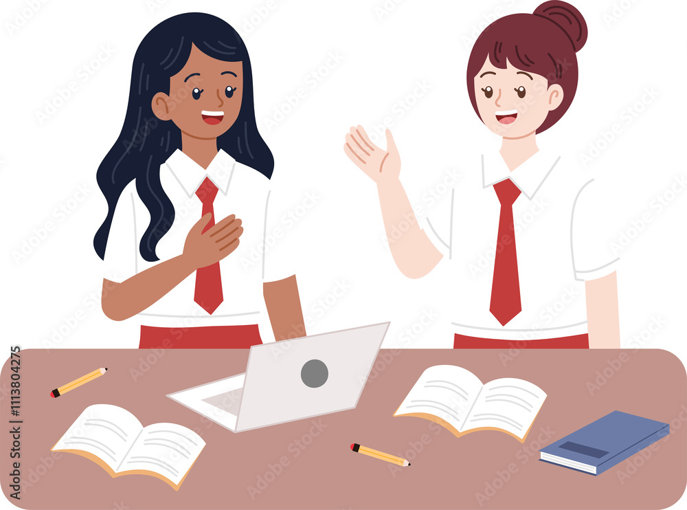 group of student learning together 