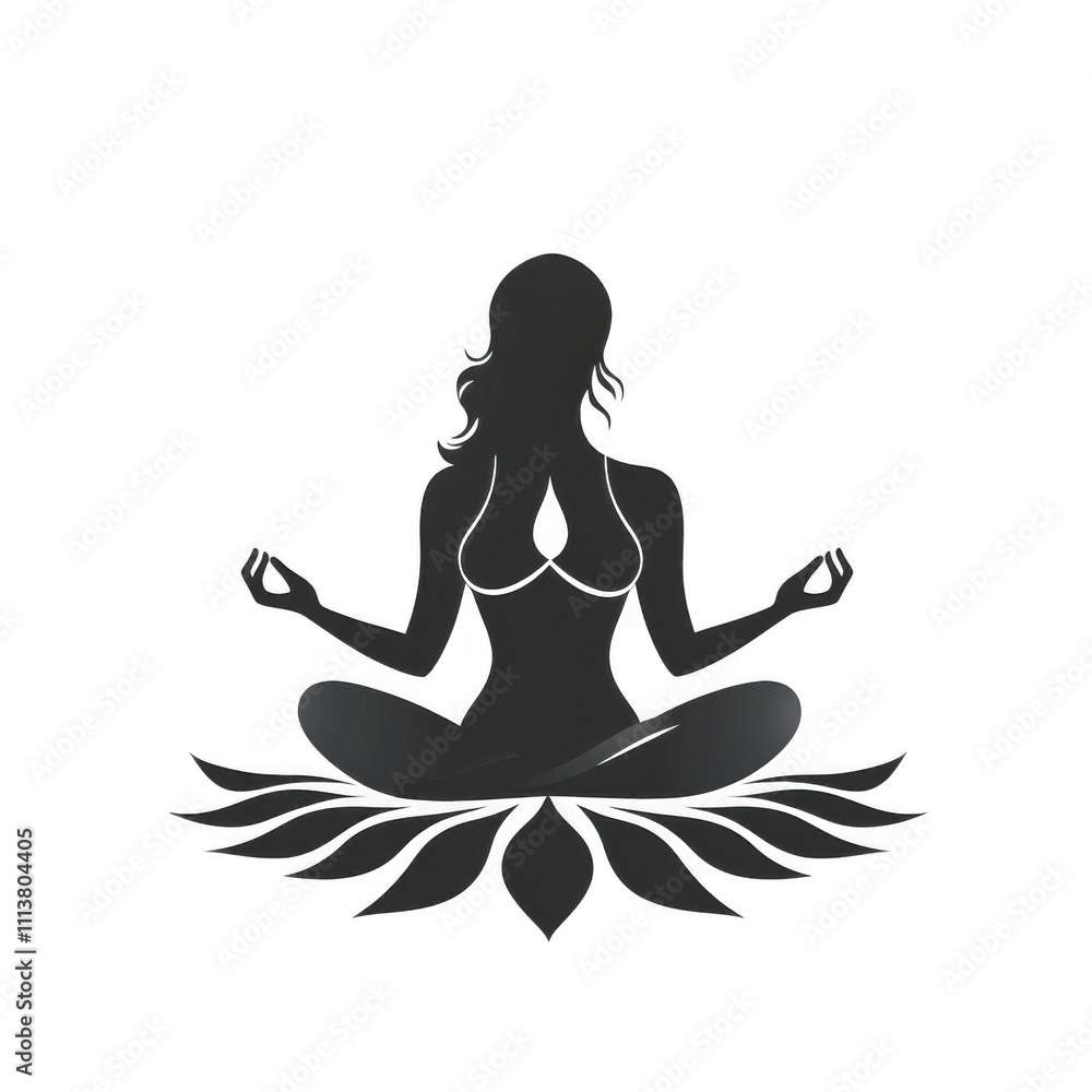 Black icon of Yoga icon png Minimalist flat icon, vector logo style sign clipart on a transparent background Black icon of Yoga icon png Minimalist flat icon, vector logo style sign clipart on a transparent background