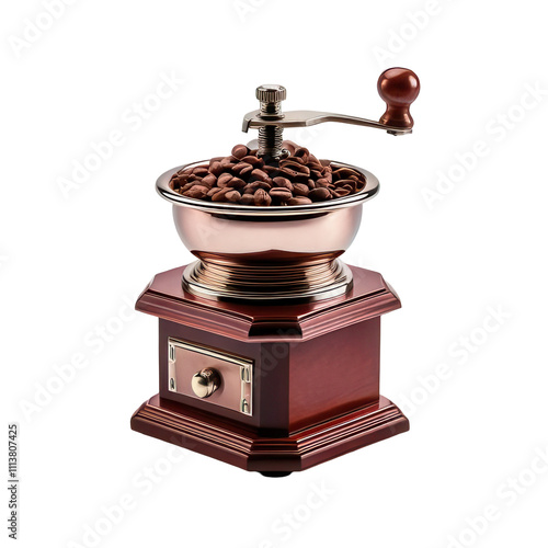 Coffee grinder action kitchen product image transparent background