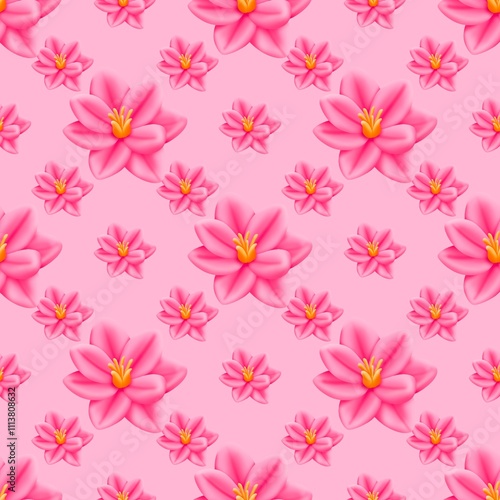 seamless pattern with flowers