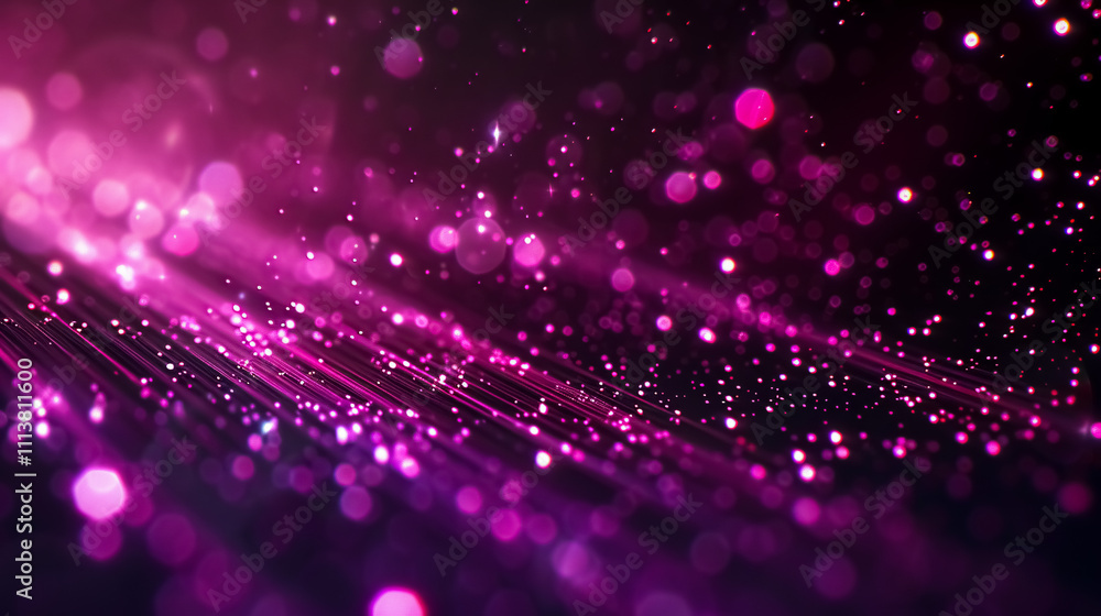 Neon Magenta Abstract Background: Bright neon magenta background with abstract black sparkles and futuristic neon light tracks in a cyberpunk style. Neon Magenta Abstract Background: Bright neon magenta background with abstract black sparkles and futuristic neon light tracks in a cyberpunk style.
