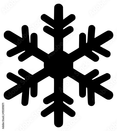 Vector icons of snowflakes in winter 