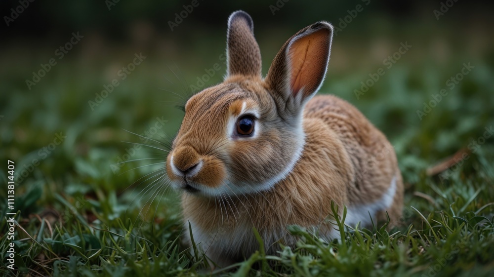 Fototapeta premium Cute Bunny in Grass