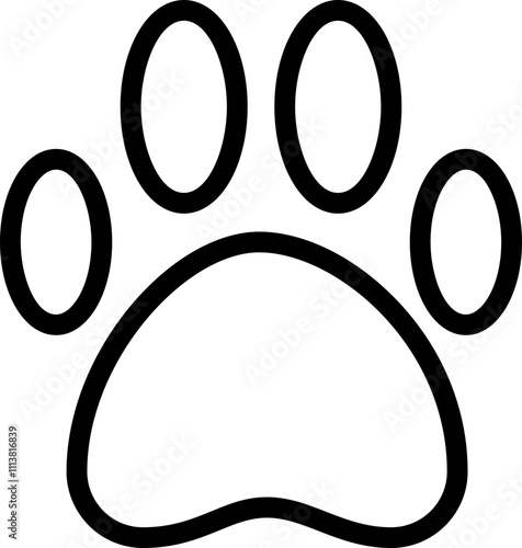 Pets Allowed Line Icon Vector