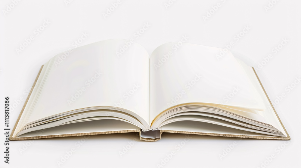 Open Blank Book: An open blank book isolated on a white background. Open Blank Book: An open blank book isolated on a white background.