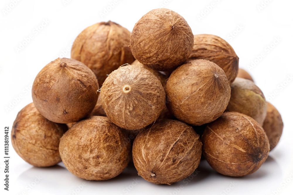 Pile of sea coconut,isolated on white background Pile of sea coconut,isolated on white background