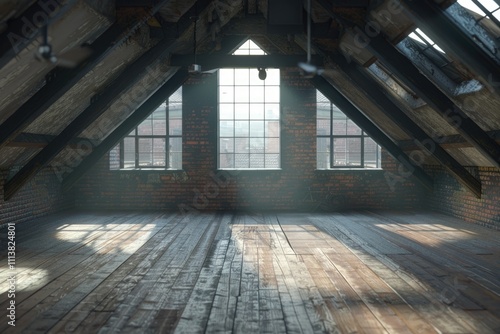 empty loft room empty loft room