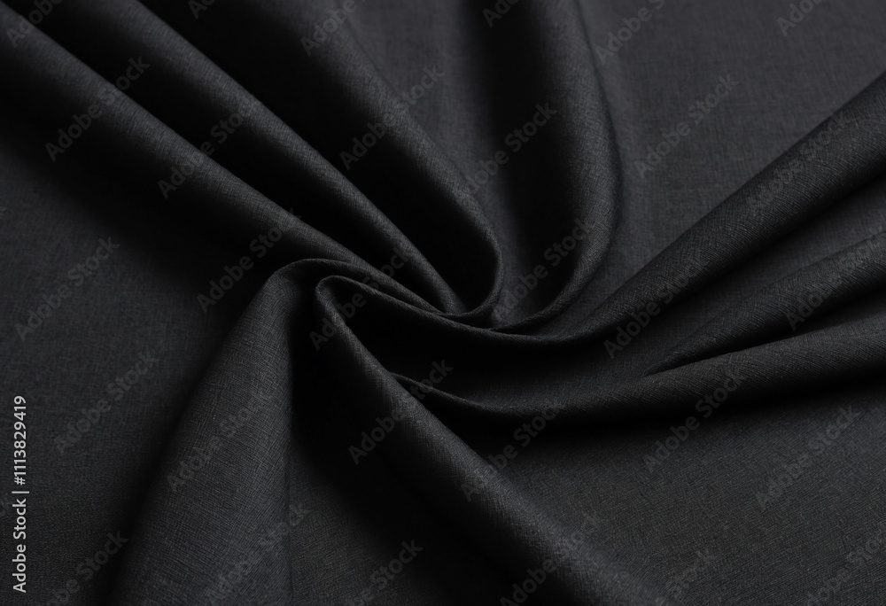 Fototapeta premium Elegant Black Fabric Texture