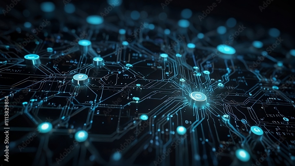 Dark Technology Network Background Dark Technology Network Background