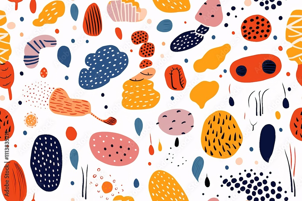 Seamless Pattern With Colorful Doodle
Seamless Pattern With Colorful Doodle