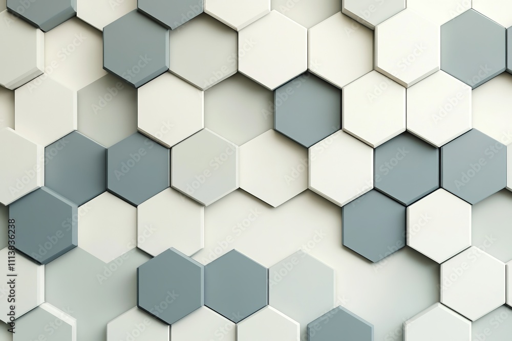 Hexagonal pattern in shades of gray for modern design. Hexagonal pattern in shades of gray for modern design.