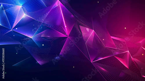 Pink Blue Purple Golden Royal Awards Graphics Background: A vibrant and elegant background featuring lines, triangles, and polygons in pink, blue, purple, and gold, suitable for awards