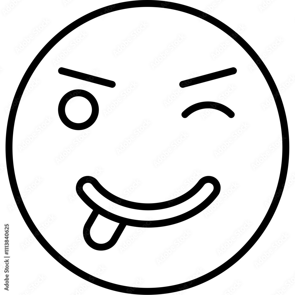 Wink Emoji Icon Wink Emoji Icon