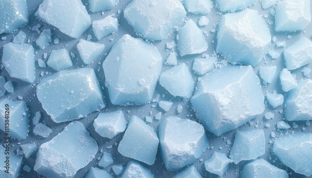 Winter blue background with ice pieces Winter blue background with ice pieces