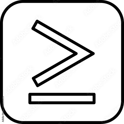 Is Equal To Or Greater Than Icon