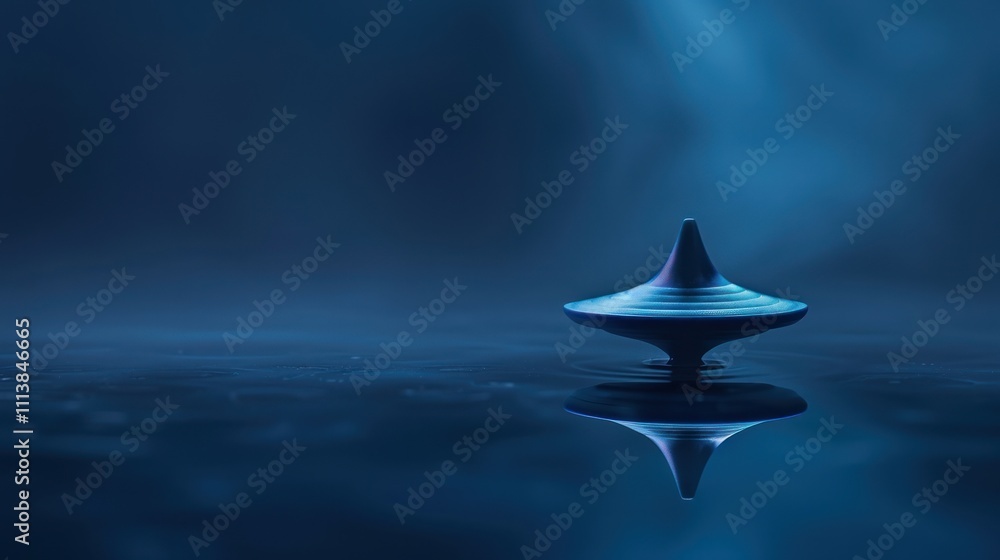 Fototapeta premium Spinning Top on Water