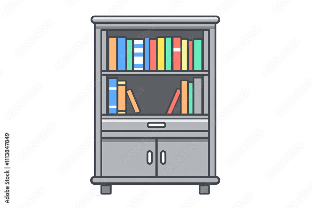 a bookcase with books on it a bookcase with books on it