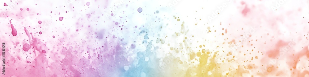 Vibrant watercolor splash gradient banner with ample copy space Vibrant watercolor splash gradient banner with ample copy space