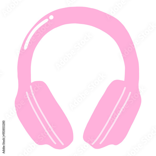 Pink headphones
