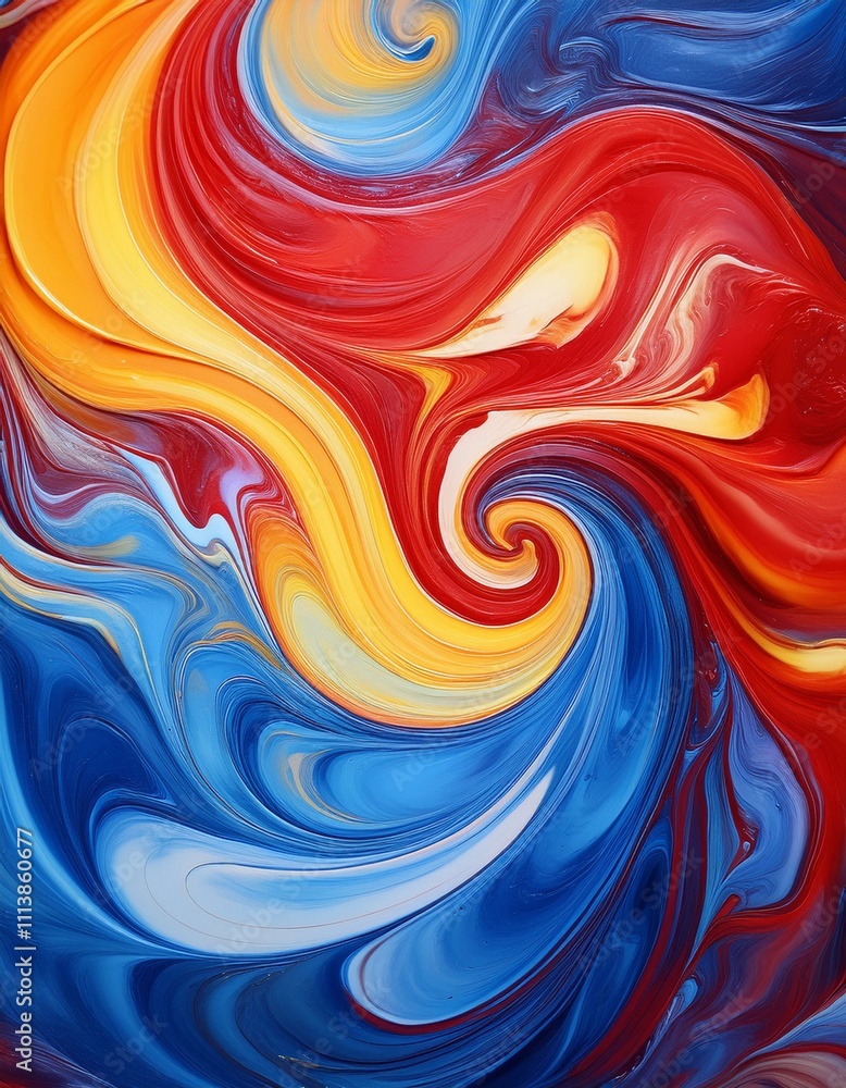 Obraz premium abstract colorful background with waves
