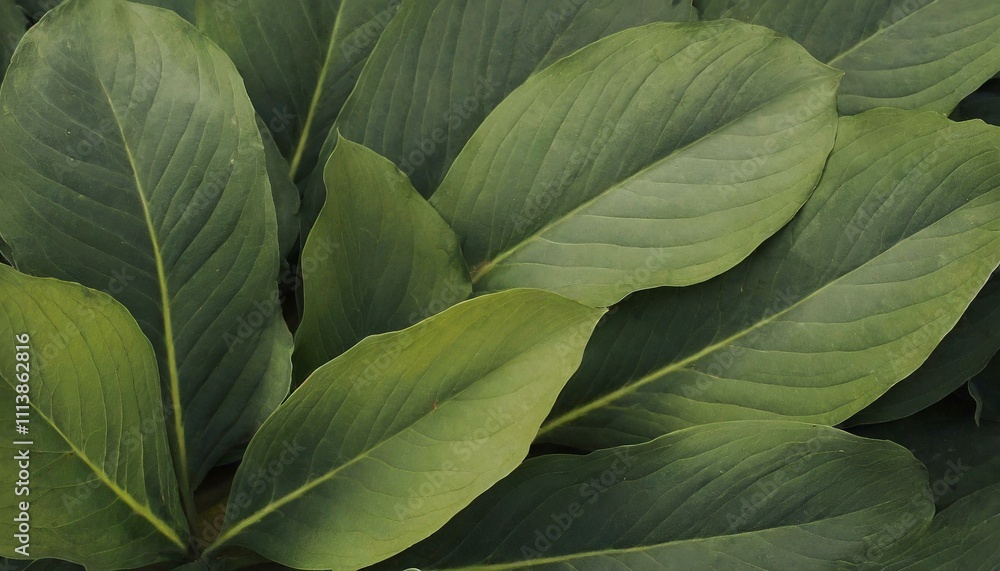 Fototapeta premium Green leaves texture background. Natural background and wallpaper