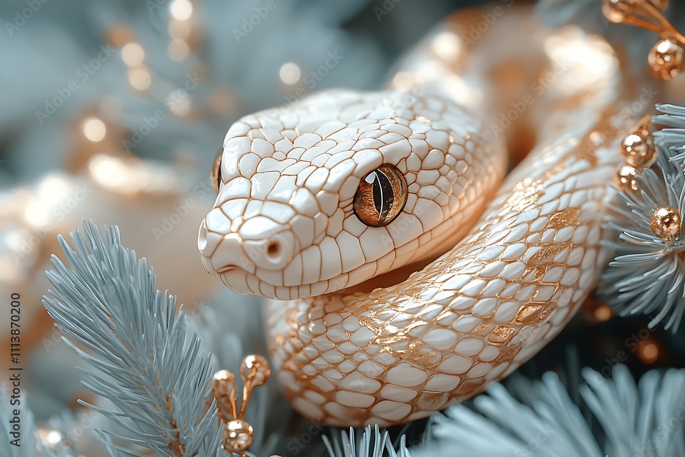 Obraz premium A Snake on a Branch