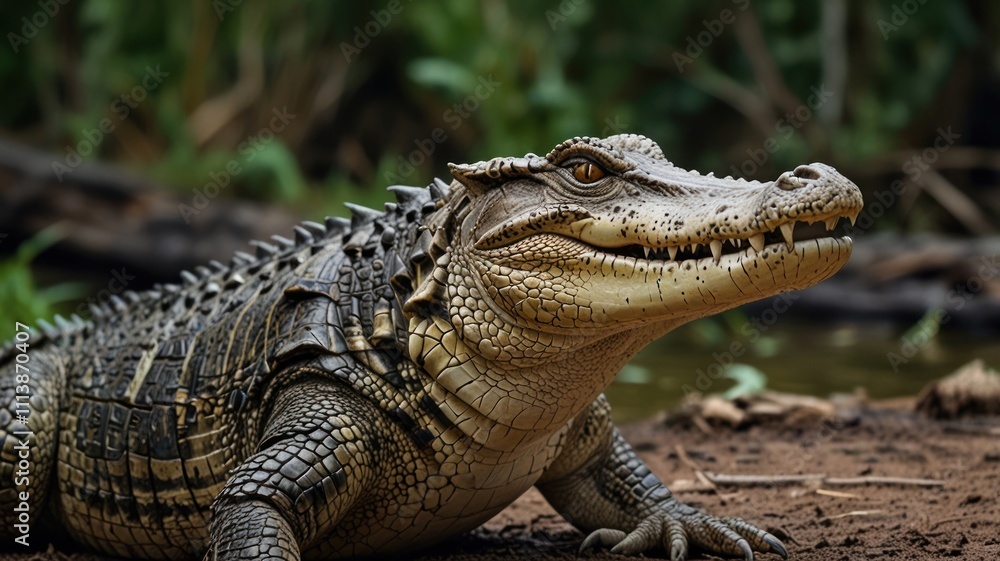 Fototapeta premium Crocodile in Water