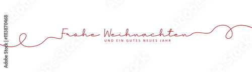 merry christmas banner typography isolated vector illustration