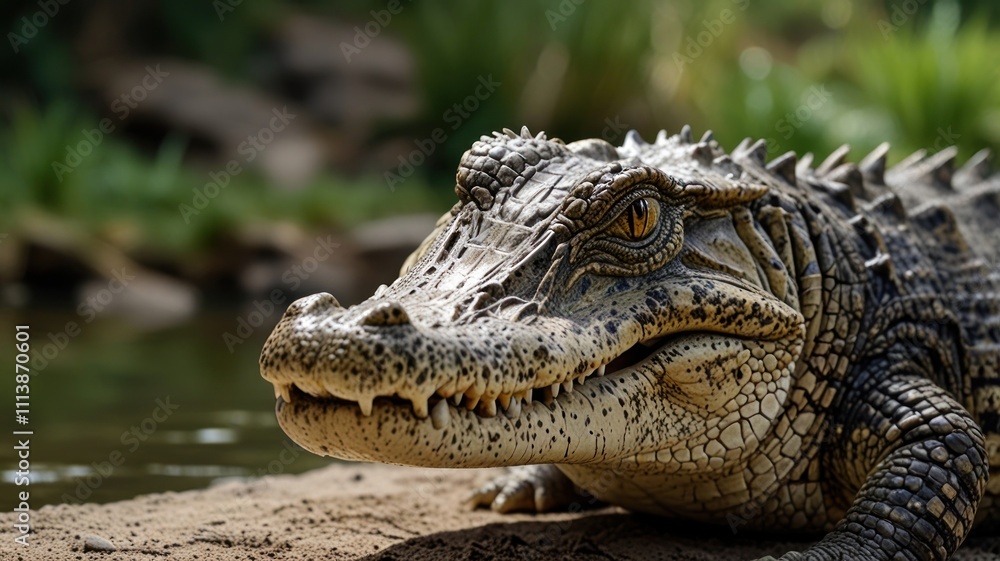 Obraz premium Crocodile in Water